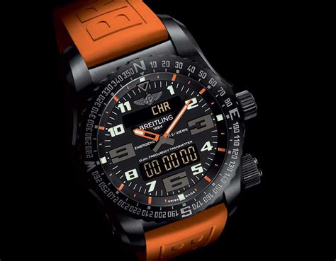 breitling skeleton watch leather strap|Breitling emergency ii watch.